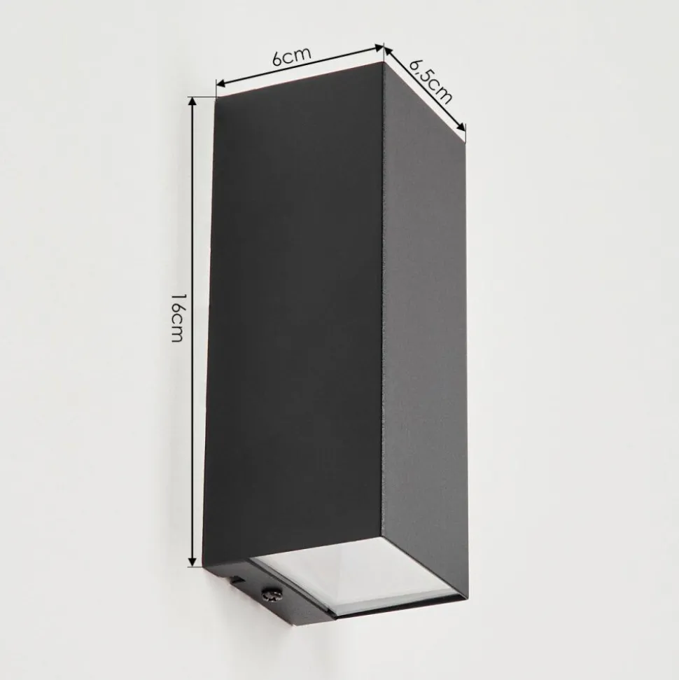 Applique Murale D'Exterieurbogachie Led Noir, 1 Lumiere