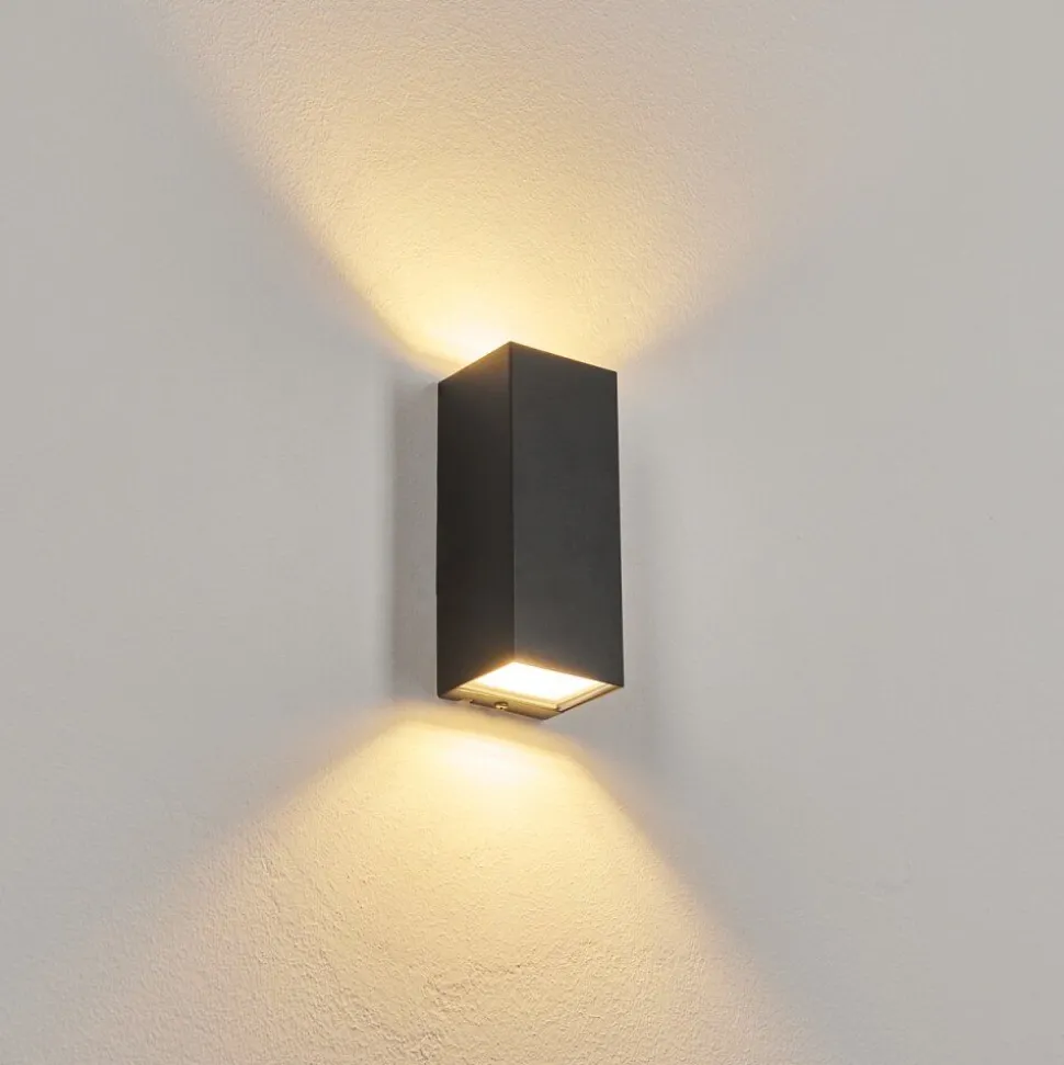 Applique Murale D'Exterieurbogachie Led Noir, 1 Lumiere