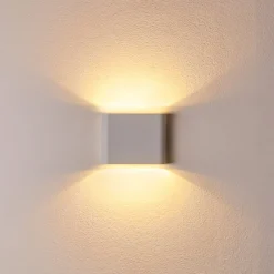Applique Murale D'Exterieur Tinglev Led Blanc, 2 Lumieres