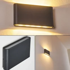 Applique Murale D'Exterieur Tinglev Led Anthracite, 2 Lumieres