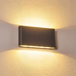 Applique Murale D'Exterieur Tinglev Led Anthracite, 2 Lumieres