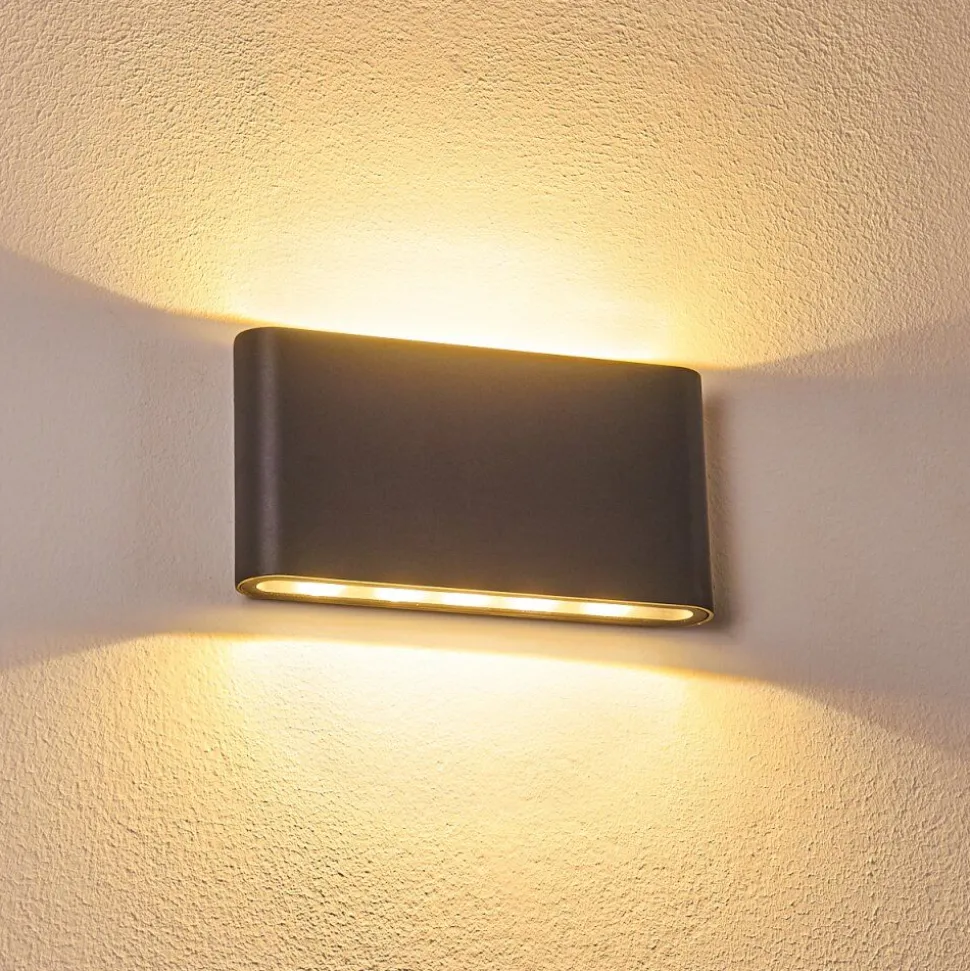 Applique Murale D'Exterieur Tinglev Led Anthracite, 2 Lumieres