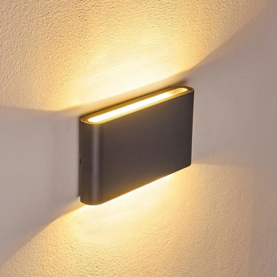 Applique Murale D'Exterieur Tinglev Led Anthracite, 2 Lumieres