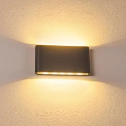 Applique Murale D'Exterieur Tinglev Led Anthracite, 2 Lumieres