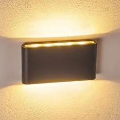 Applique Murale D'Exterieur Tinglev Led Anthracite, 2 Lumieres