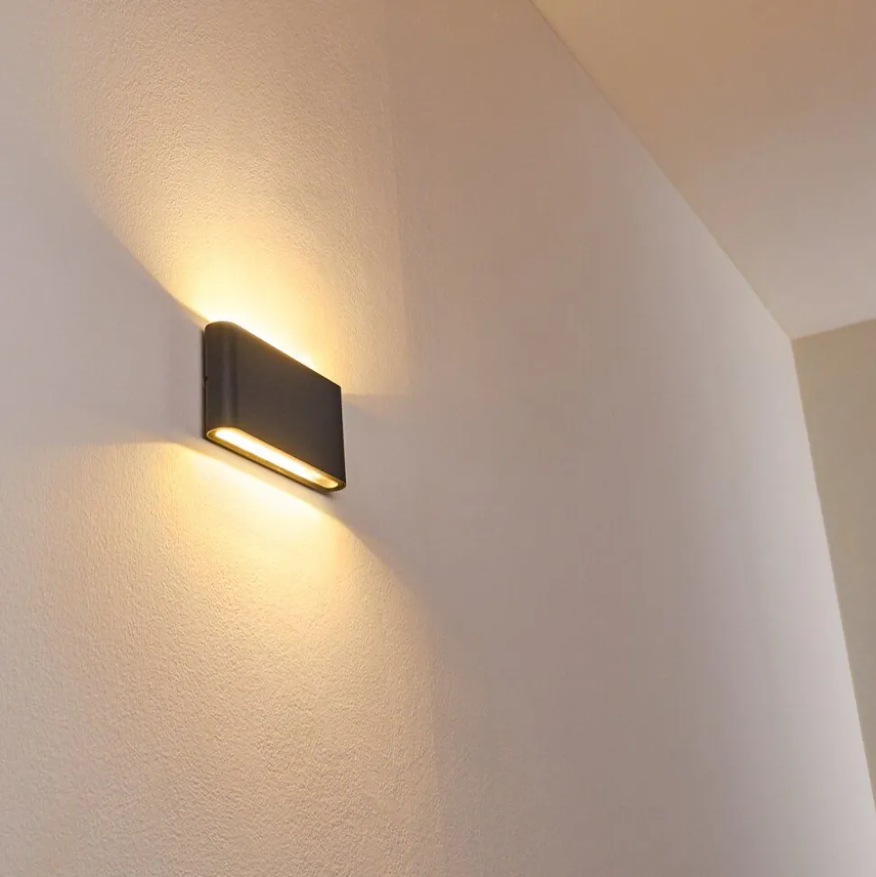 Applique Murale D'Exterieur Tinglev Led Anthracite, 2 Lumieres