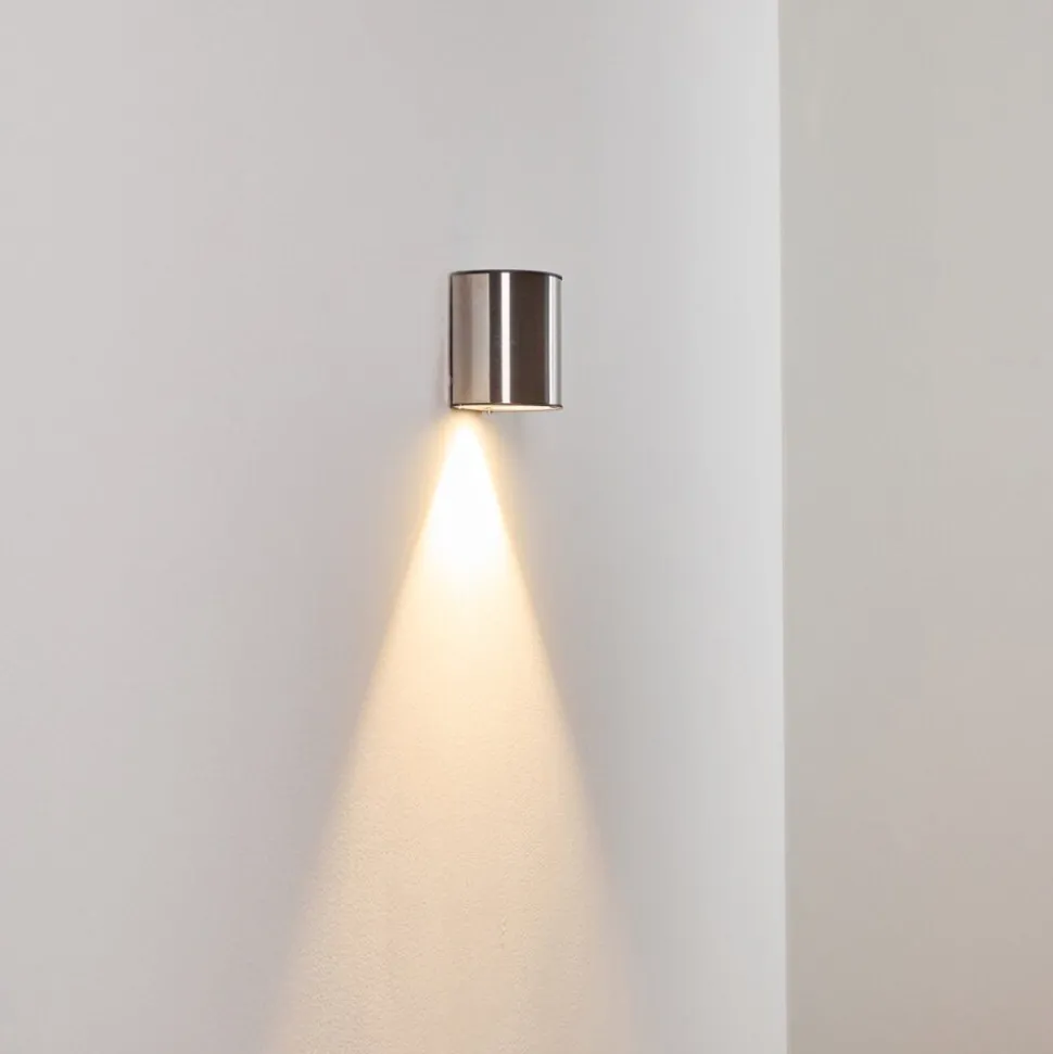 Applique Murale D'Exterieur Vano Led Acier Inoxydable, 1 Lumiere