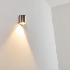 Applique Murale D'Exterieur Vano Led Acier Inoxydable, 1 Lumiere