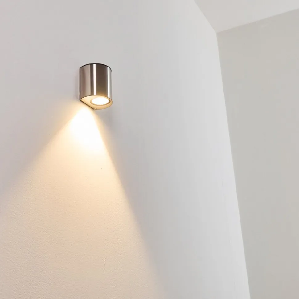 Applique Murale D'Exterieur Vano Led Acier Inoxydable, 1 Lumiere