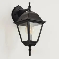 Applique Murale D'Exterieur Naofe Noir, 1 Lumiere