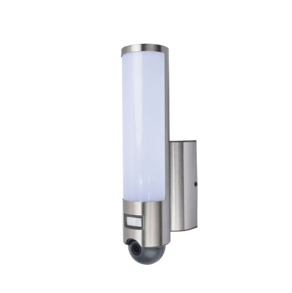 Applique Murale D'Exterieur Lutec Elara Led Acier Inoxydable, 1 Lumiere, Detecteur De Mouvement