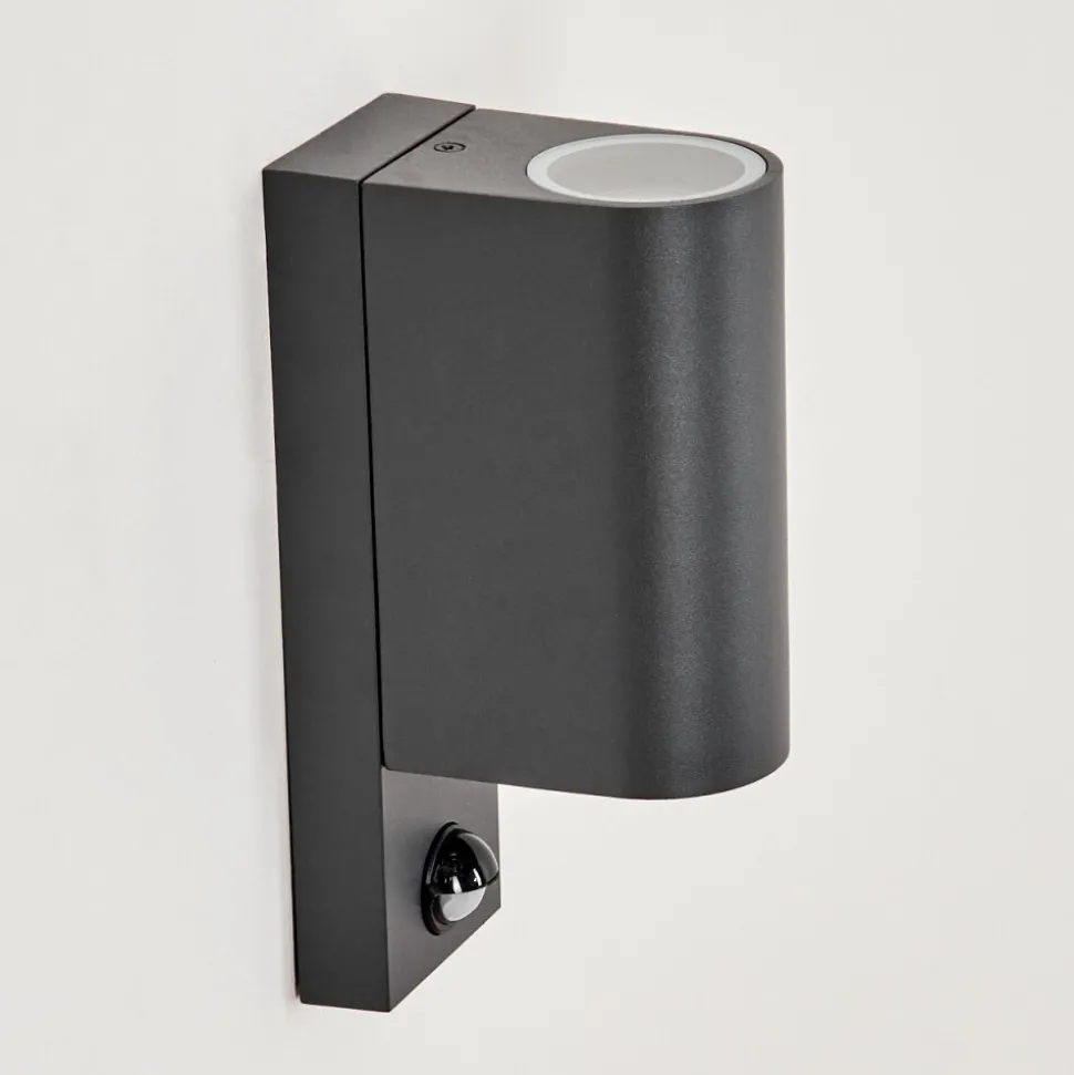 Applique Murale D'Exterieurkingstown Anthracite, Transparent, 2 Lumieres, Detecteur De Mouvement