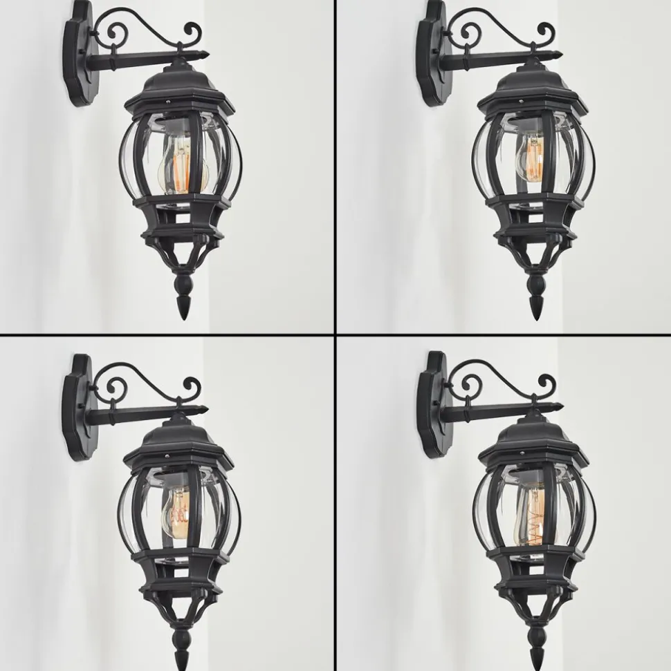 Applique Murale D'Exterieurlentua Noir, 1 Lumiere