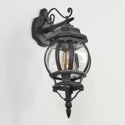 Applique Murale D'Exterieurlentua Noir, 1 Lumiere