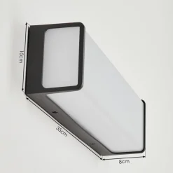 Applique Murale D'Exterieurburseryd Led Anthracite, 1 Lumiere