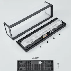 Applique Murale D'Exterieurburseryd Led Anthracite, 1 Lumiere