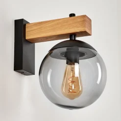 Applique Murale D'Exterieur Pampita Couleur Bois, 1 Lumiere
