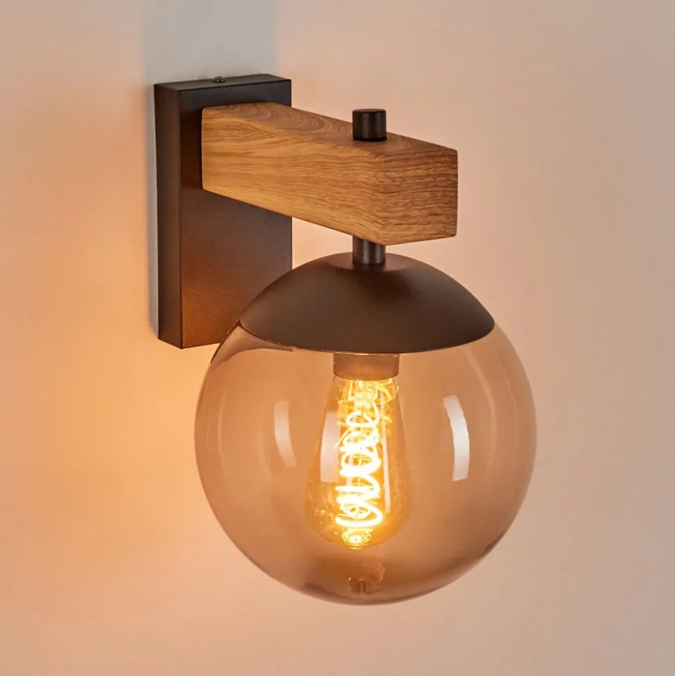 Applique Murale D'Exterieur Pampita Couleur Bois, 1 Lumiere