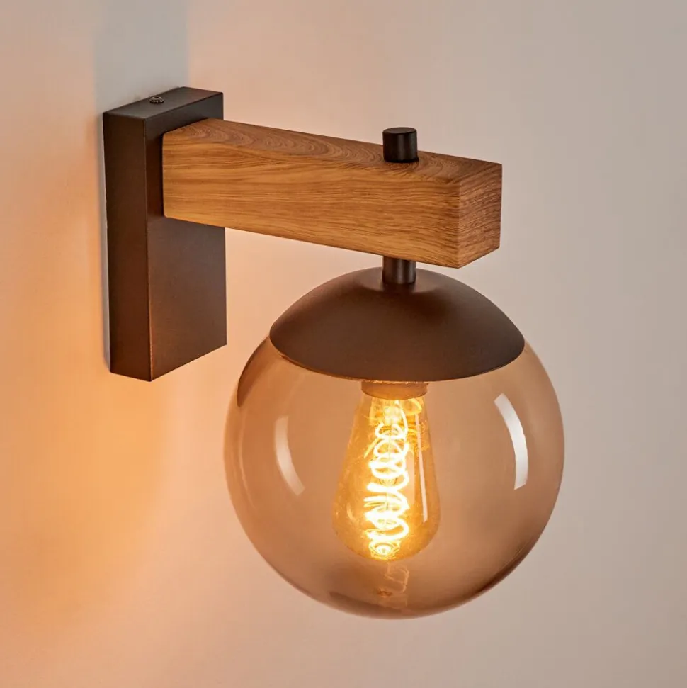 Applique Murale D'Exterieur Pampita Couleur Bois, 1 Lumiere