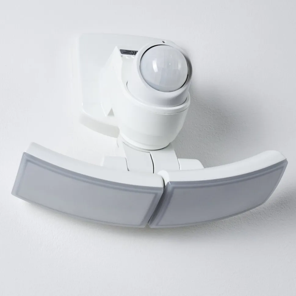 Applique Murale D'Exterieur Foroyar Led Blanc, 2 Lumieres, Detecteur De Mouvement