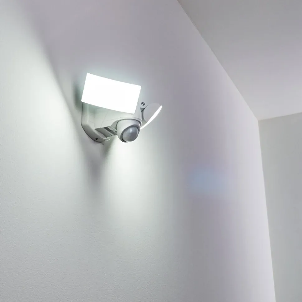 Applique Murale D'Exterieur Foroyar Led Blanc, 2 Lumieres, Detecteur De Mouvement