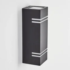 Applique Murale D'Exterieur Fokpo Led Noir, 1 Lumiere