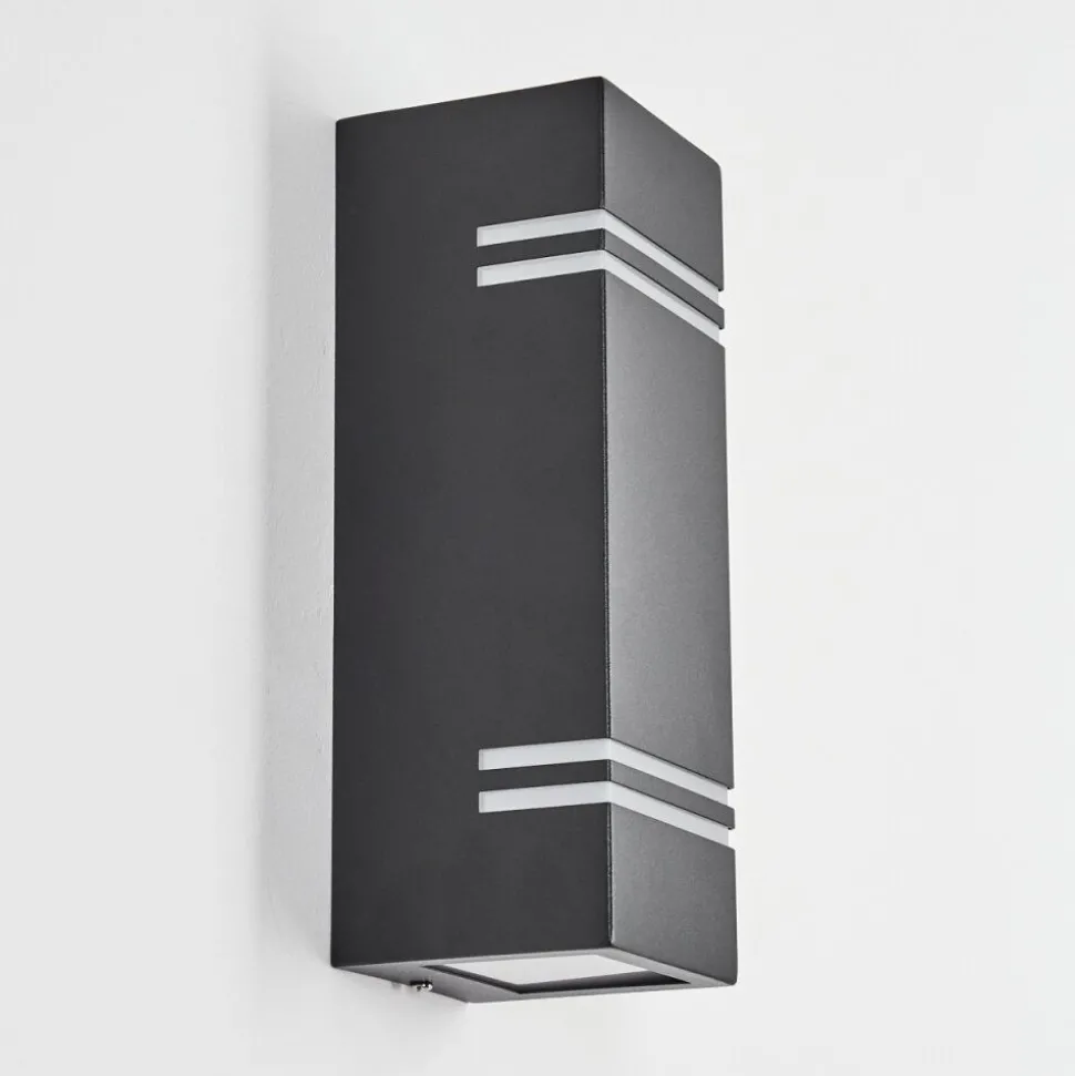 Applique Murale D'Exterieur Fokpo Led Noir, 1 Lumiere