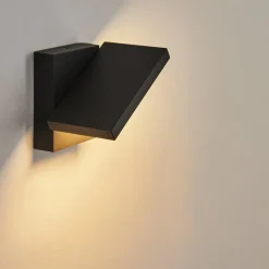 Applique Murale D'Exterieur Lyckan Led Noir, 1 Lumiere, Detecteur De Mouvement
