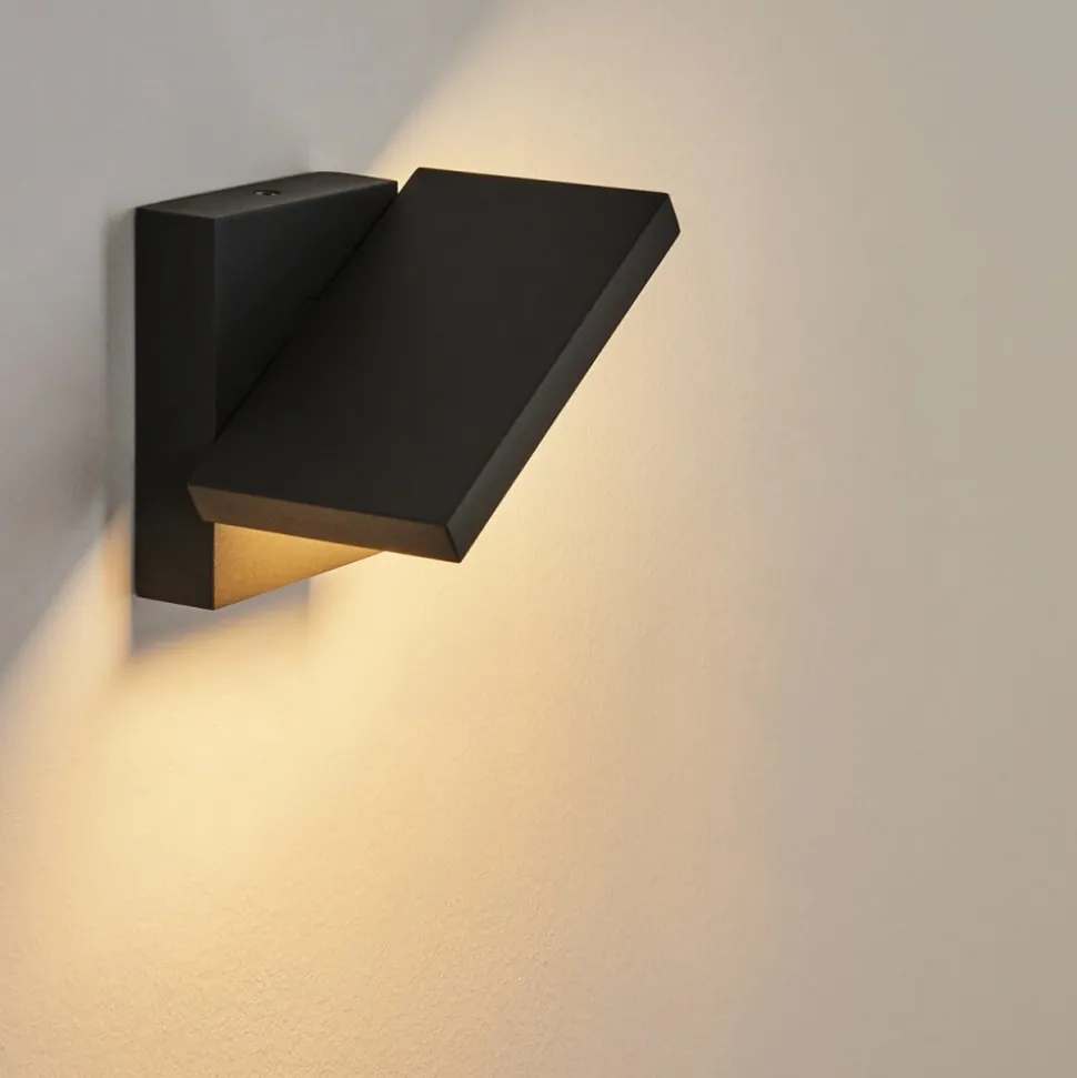 Applique Murale D'Exterieur Lyckan Led Noir, 1 Lumiere, Detecteur De Mouvement