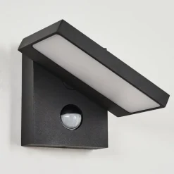 Applique Murale D'Exterieur Lyckan Led Noir, 1 Lumiere, Detecteur De Mouvement