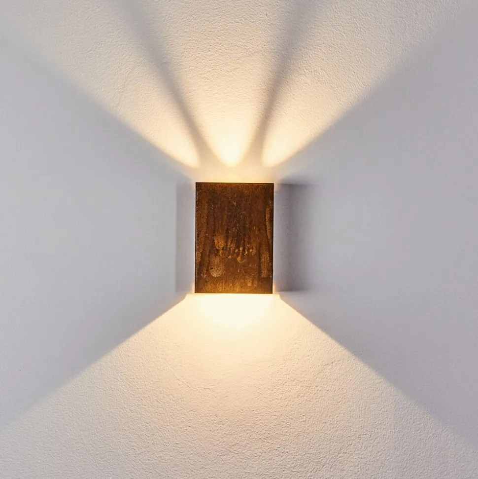 Applique Murale D'Exterieur Benin Led Rouille, 1 Lumiere