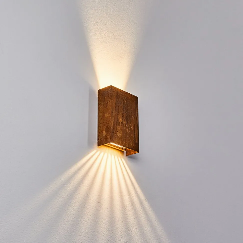 Applique Murale D'Exterieur Benin Led Rouille, 1 Lumiere