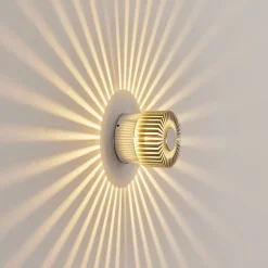 Applique Murale D'Exterieurvilches Led Aluminium, Argente, 1 Lumiere