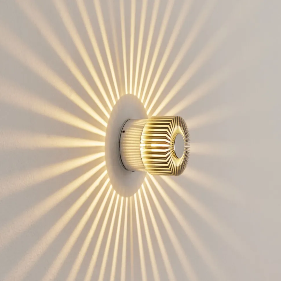 Applique Murale D'Exterieurvilches Led Aluminium, Argente, 1 Lumiere