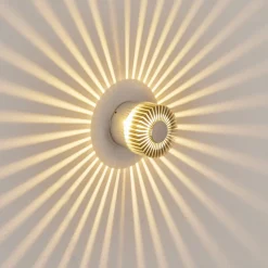 Applique Murale D'Exterieurvilches Led Aluminium, Argente, 1 Lumiere