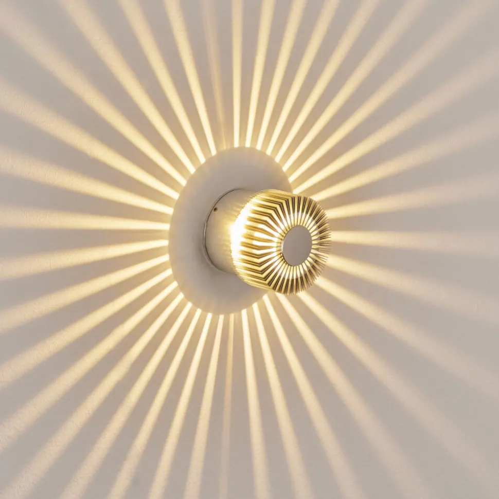 Applique Murale D'Exterieurvilches Led Aluminium, Argente, 1 Lumiere