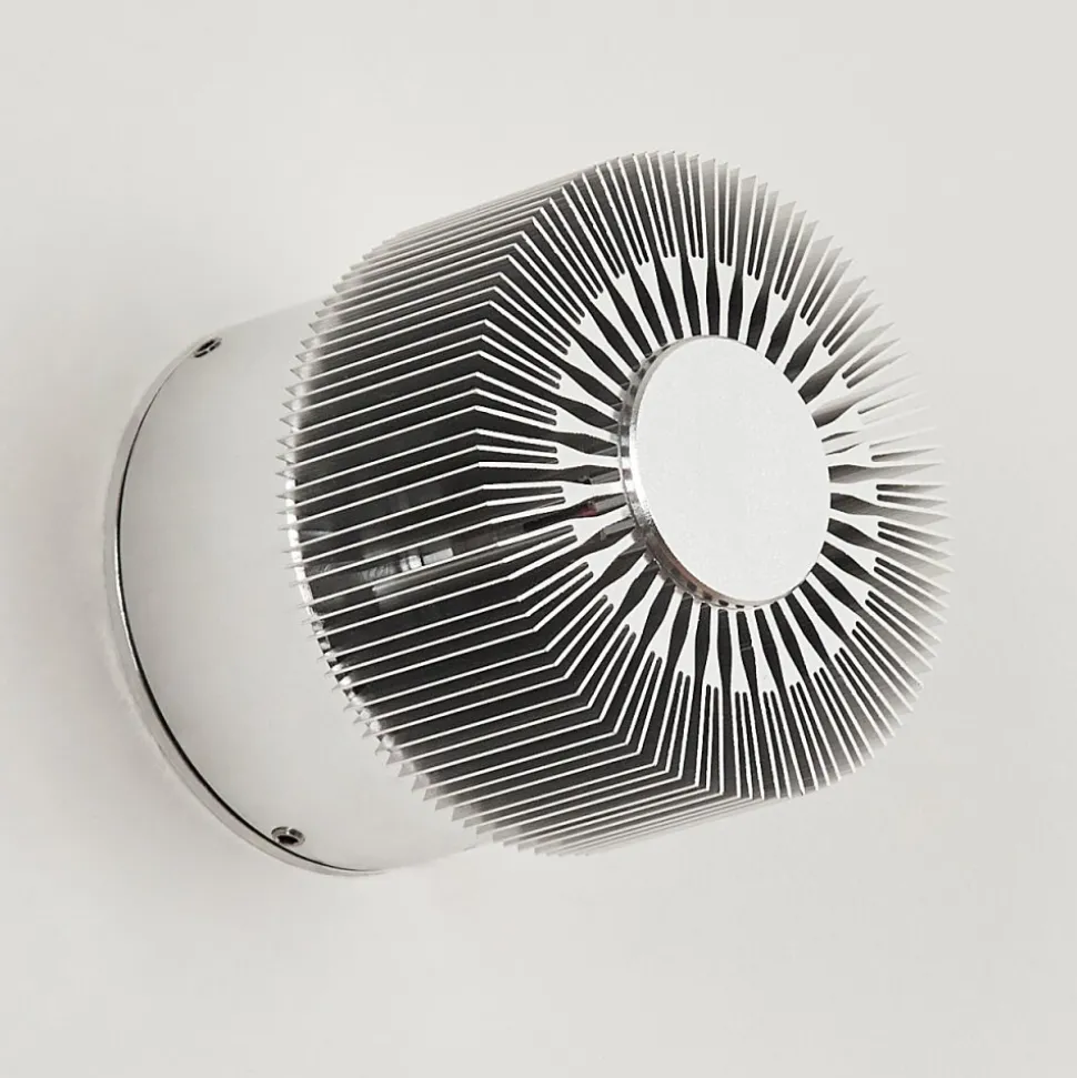 Applique Murale D'Exterieurvilches Led Aluminium, Argente, 1 Lumiere