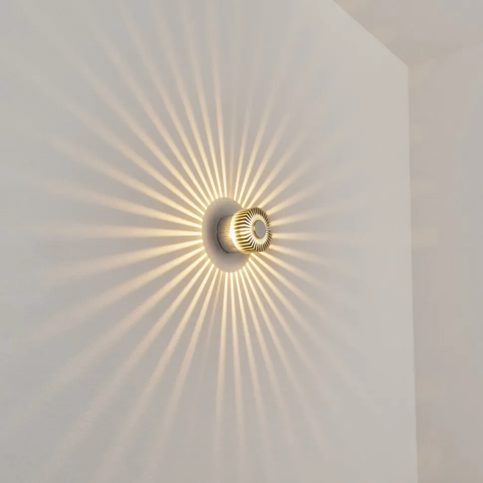 Applique Murale D'Exterieurvilches Led Aluminium, Argente, 1 Lumiere