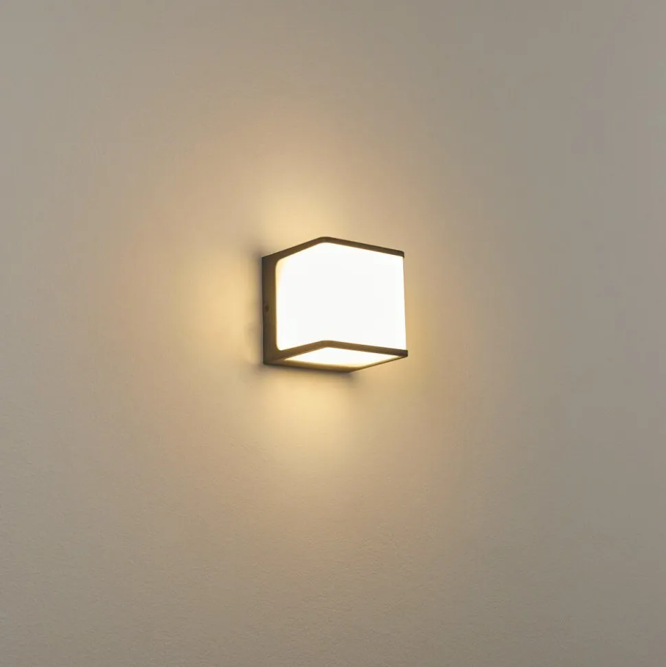 Applique Murale D'Exterieur Buckau Led Anthracite, Blanc, 1 Lumiere