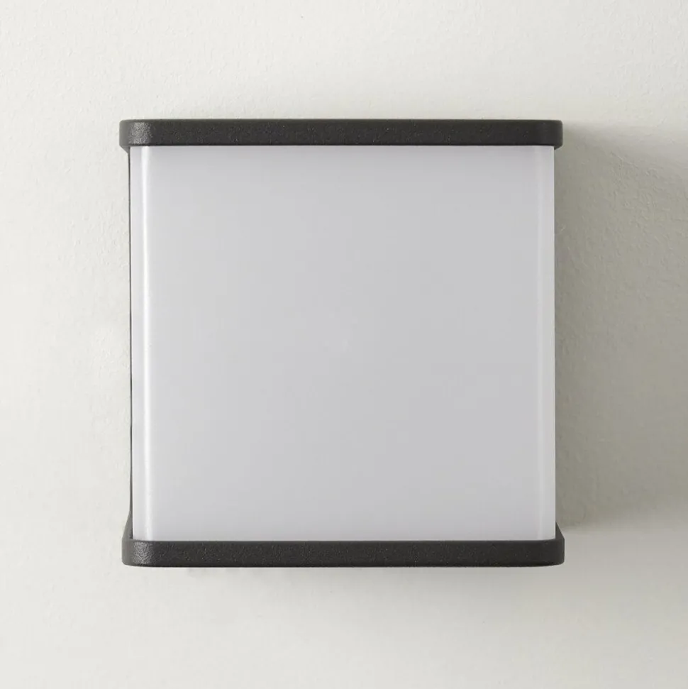 Applique Murale D'Exterieur Buckau Led Anthracite, Blanc, 1 Lumiere