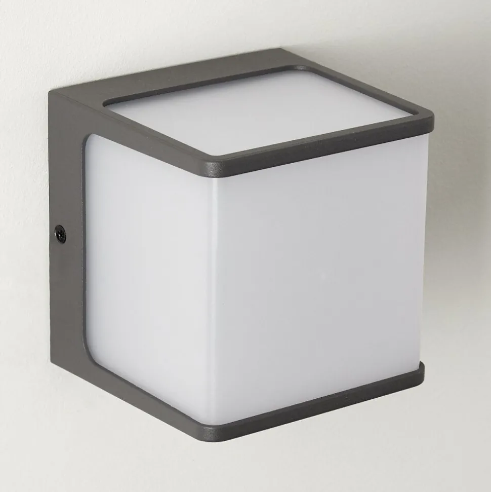 Applique Murale D'Exterieur Buckau Led Anthracite, Blanc, 1 Lumiere