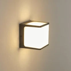 Applique Murale D'Exterieur Buckau Led Anthracite, Blanc, 1 Lumiere