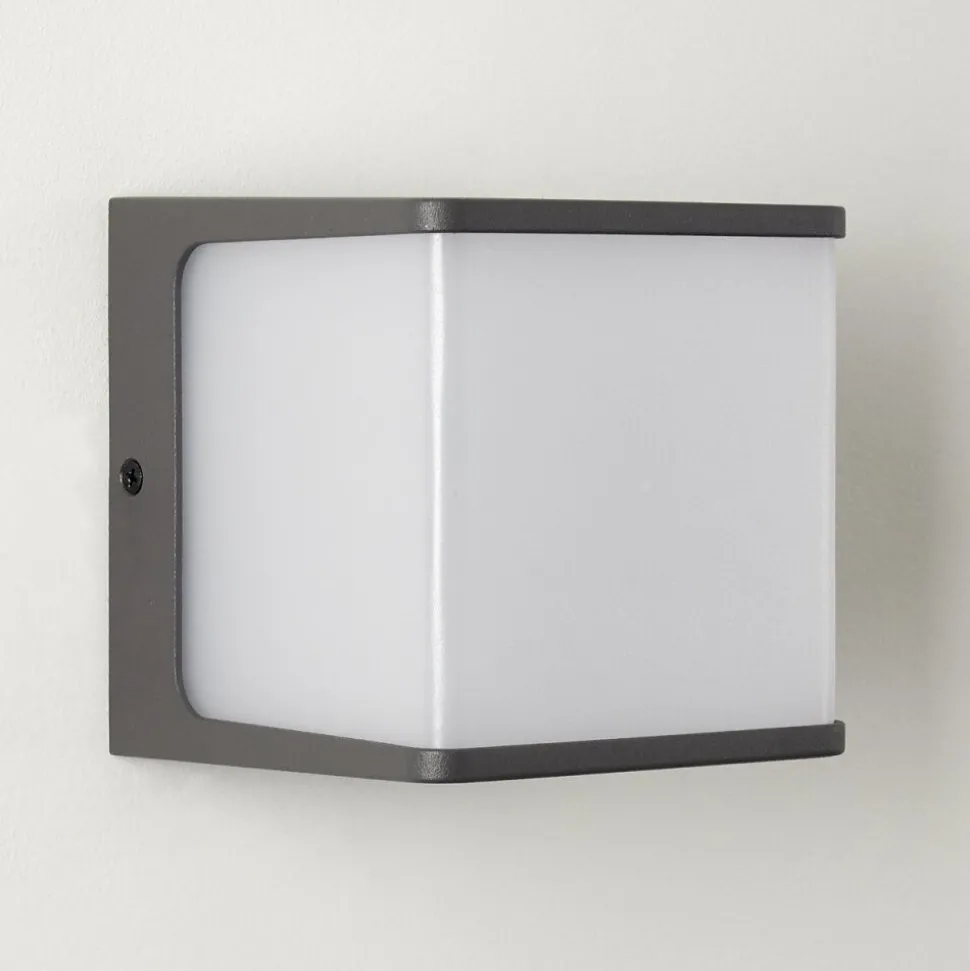 Applique Murale D'Exterieur Buckau Led Anthracite, Blanc, 1 Lumiere
