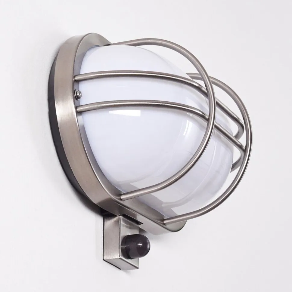 Applique Murale D'Exterieur Belmopan Acier Inoxydable, 1 Lumiere, Detecteur De Mouvement