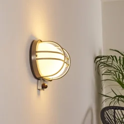 Applique Murale D'Exterieur Belmopan Acier Inoxydable, 1 Lumiere, Detecteur De Mouvement
