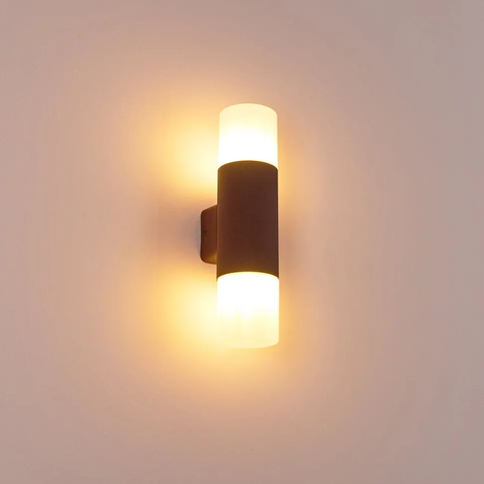 Applique Murale D'Exterieur Buhrkall Rouille, 2 Lumieres