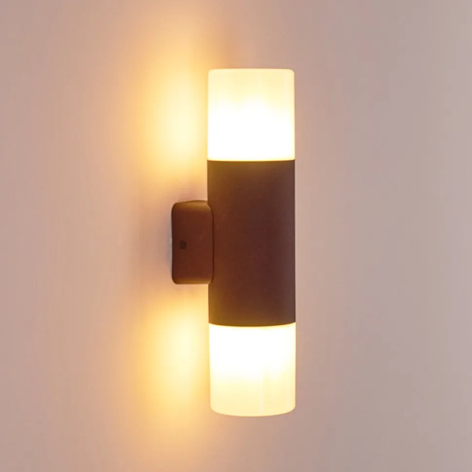 Applique Murale D'Exterieur Buhrkall Rouille, 2 Lumieres