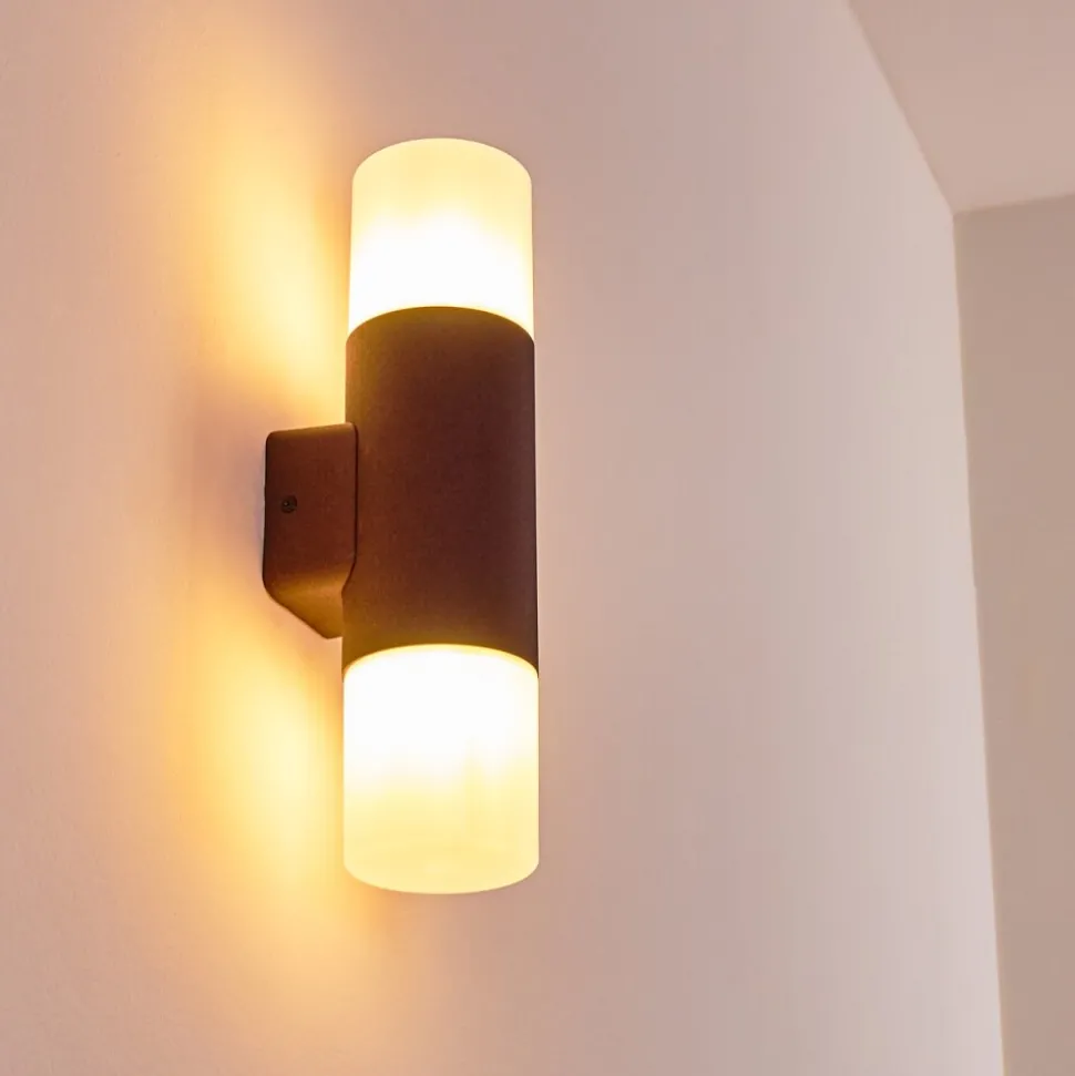 Applique Murale D'Exterieur Buhrkall Rouille, 2 Lumieres