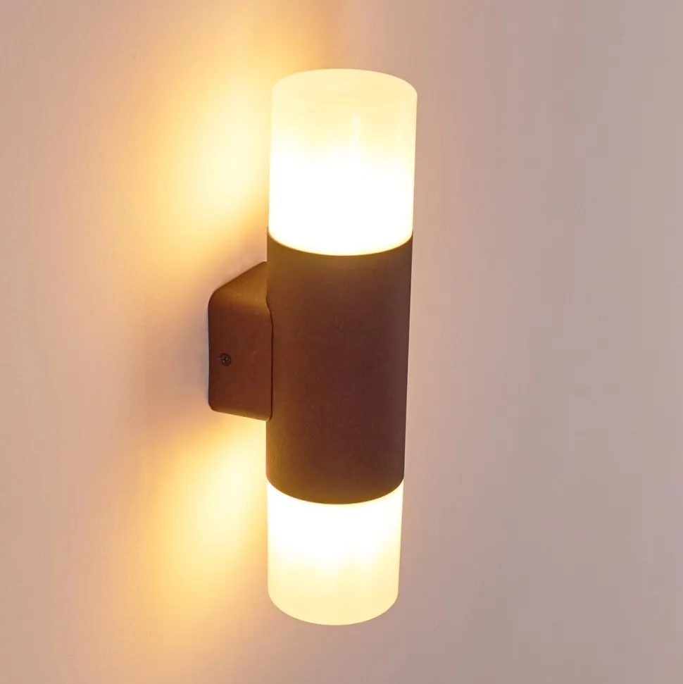Applique Murale D'Exterieur Buhrkall Rouille, 2 Lumieres