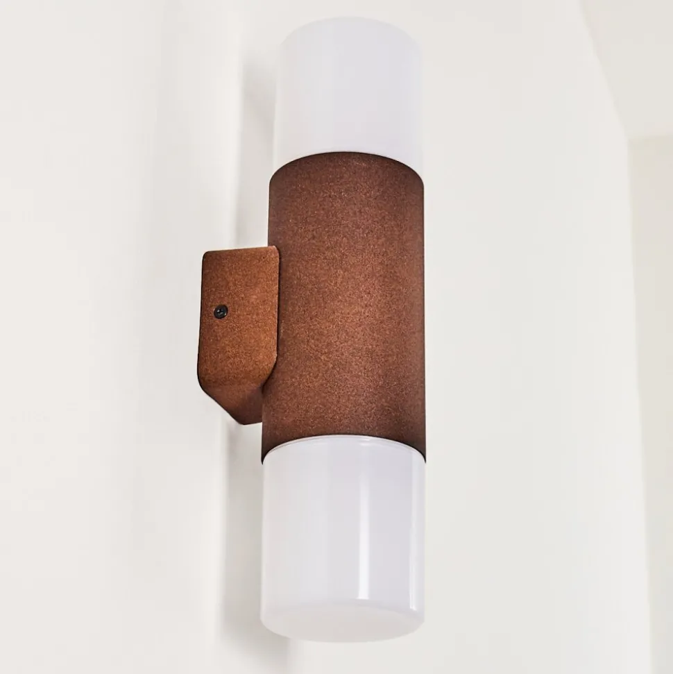 Applique Murale D'Exterieur Buhrkall Rouille, 2 Lumieres